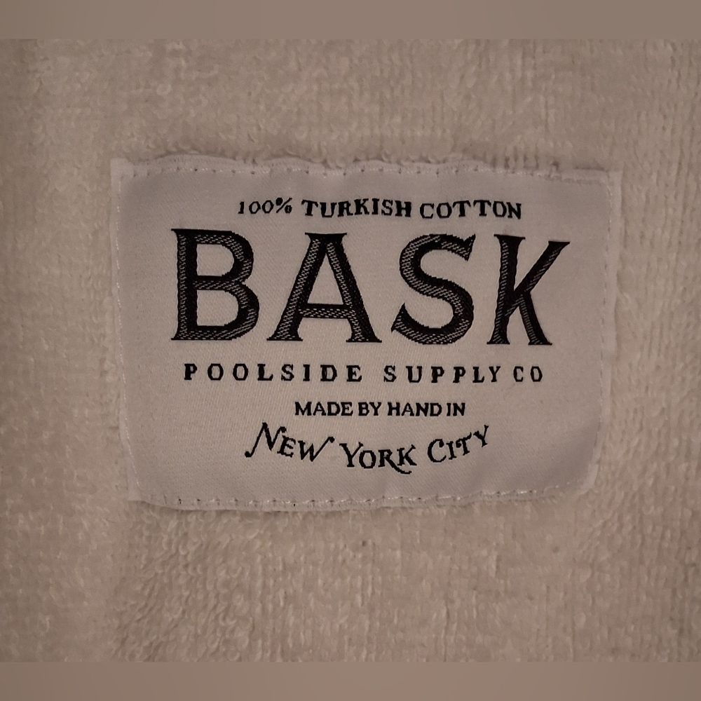 NWOT BASK White Turkish Cotton Resort Luxury Poolside Toweling Blazer XXL 48EU - Picture 9 of 11